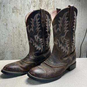 Ariat Heritage Stockman Women's 8B Saddle Western Cowboy Boots 10001605 29427